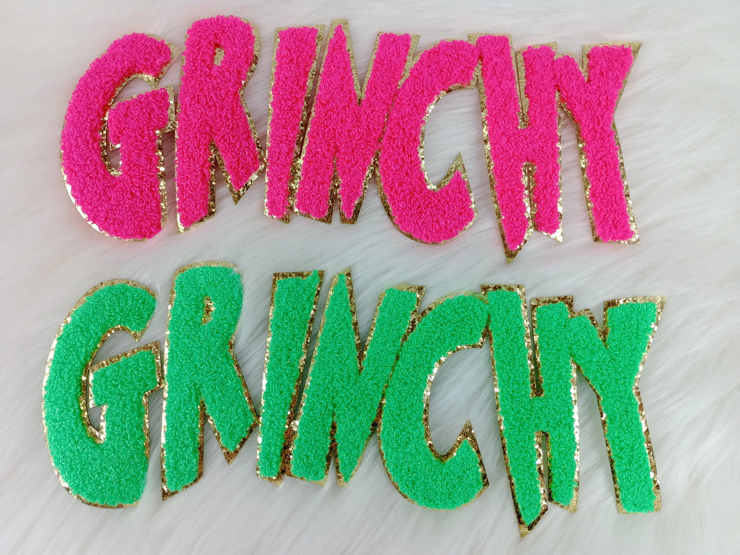 Chenille Patch Grinchy